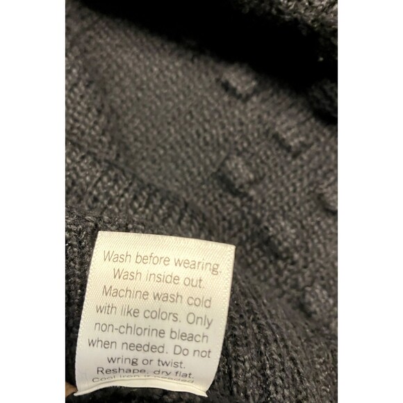 Sonoma Goods for Life Turtleneck Sweater Black Popcorn Stitch Size L NWOT - Picture 5 of 8